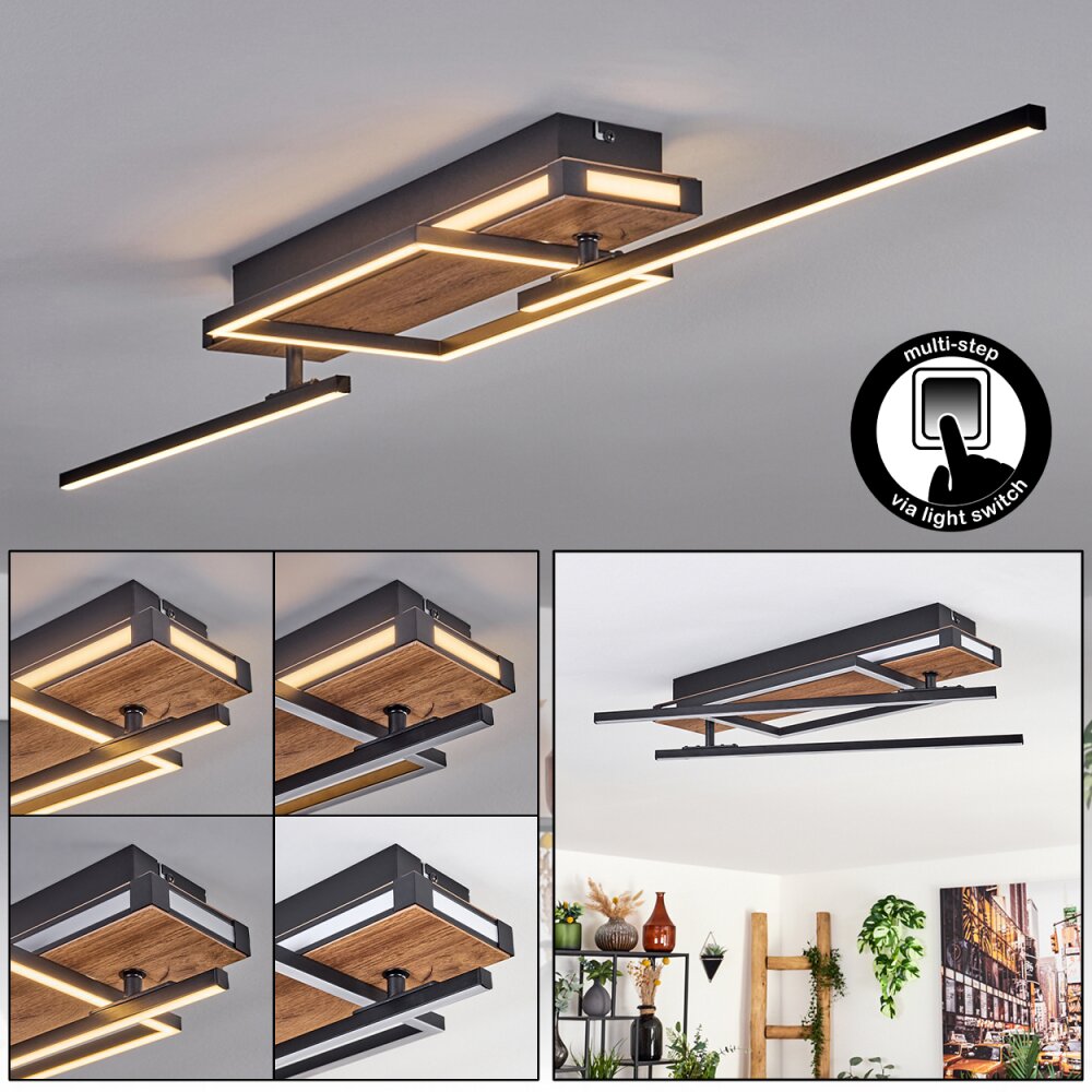 Sigersvik Taklampa LED Naturfärger, Svart, 1-ljuskällor main product photo