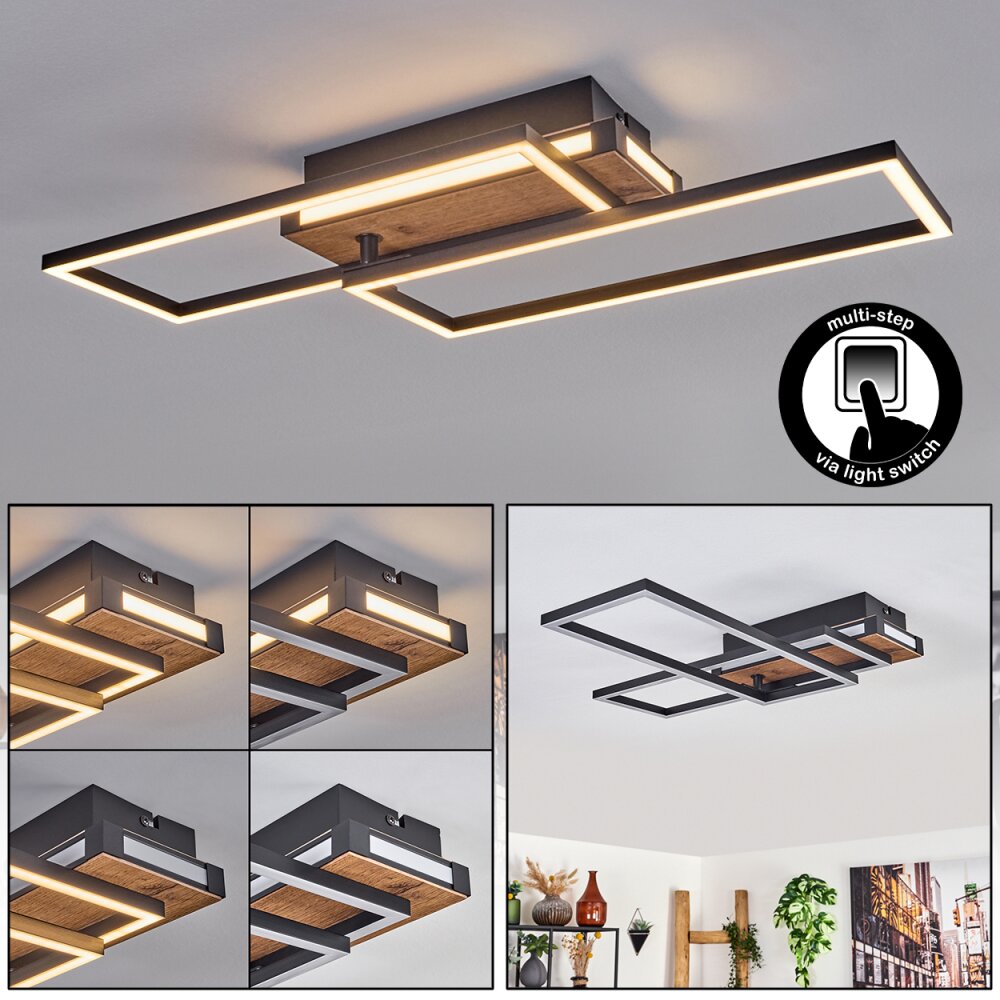 Sigersvik Taklampa LED Naturfärger, Svart, 1-ljuskällor main product photo