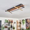 Cascada Taklampa LED Mässing, Naturfärger, Svart, 1-ljuskällor