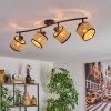 Ramila Taklampa Svart, 4-ljuskällor