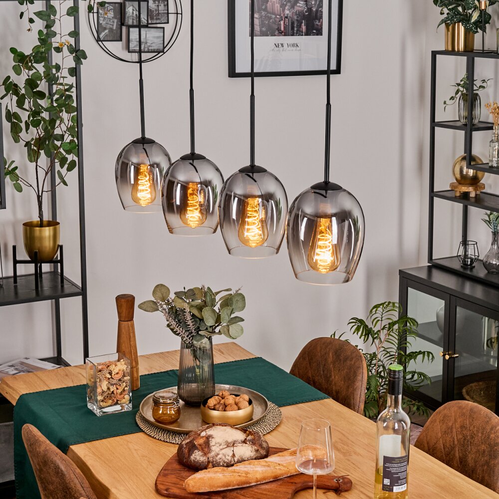 Vevino Pendelbelysning Klart, Rökfärger, 4-ljuskällor main product photo