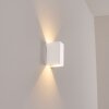Hoods vägglampa utomhus, Up & Down Lampa, Vägglampa LED Vit, 1-ljuskällor