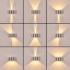 Tamarin vägglampa utomhus, Up & Down Lampa, Vägglampa LED Silver, 1-ljuskällor Tamarin vägglampa utomhus, Up & Down Lampa, Vägglampa LED Silver, 1-ljuskällor