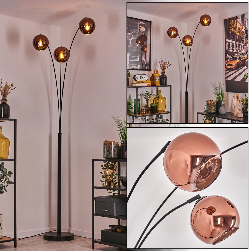 Koyoto Golvlampa Svart, 3-ljuskällor main product photo