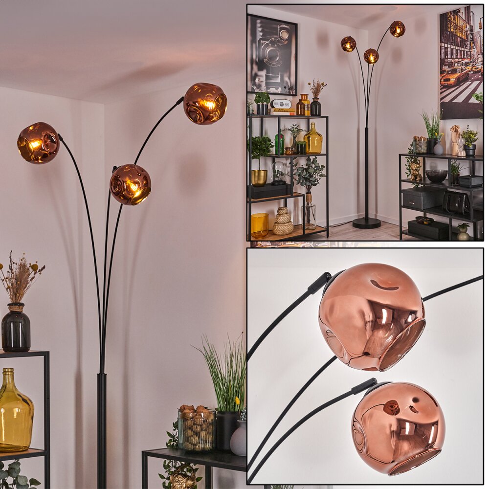 Ripoll Golvlampa Svart, 3-ljuskällor main product photo