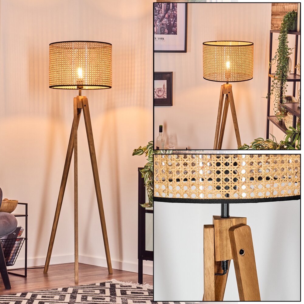 Ramila Golvlampa, Läslampa Naturfärger, Svart, 1-ljuskällor main product photo