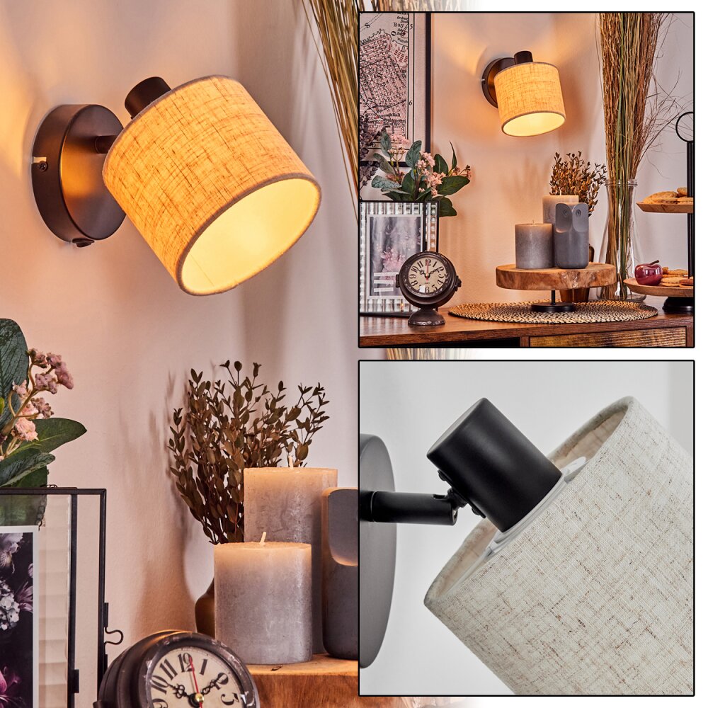 Bassagoda Vägglampa, Väggspotlight Svart, 1-ljuskällor main product photo