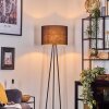 Bassagoda Golvlampa, Läslampa Svart, 1-ljuskällor
