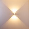Indore Up & Down Lampa, Vägglampa, Vägglampa med lins LED Aluminium, 2-ljuskällor