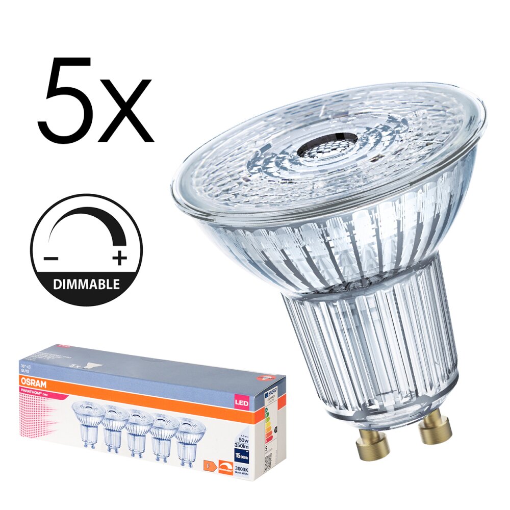 Osram LED 4.5 Watt varmvit dimbar 350 Lumen main product photo