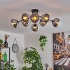 Gastor Taklampa 87 cm Krom, Klart, 8-ljuskällor