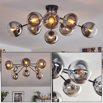 Gastor Taklampa 87 cm Krom, Klart, 8-ljuskällor Gastor Taklampa 87 cm Krom, Klart, 8-ljuskällor