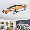Pompu Taklampa LED Naturfärger, Svart, 1-ljuskällor