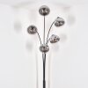 Gastor Golvlampa Krom, Klart, Rökfärger, 5-ljuskällor