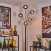 Gastor Golvlampa Krom, Klart, Rökfärger, 5-ljuskällor
