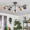 Gastor Taklampa 74 cm Amber, Klart, Rökfärger, 6-ljuskällor