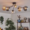 Gastor Taklampa 74 cm Amber, Klart, Rökfärger, 6-ljuskällor