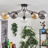 Gastor Taklampa 74 cm Amber, Klart, Rökfärger, 6-ljuskällor