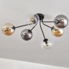 Gastor Taklampa 74 cm Amber, Klart, Rökfärger, 6-ljuskällor