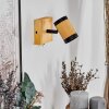 Martim Vägglampa Krom, Naturfärger, Svart, 1-ljuskällor
