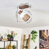 Fallhagen Taklampa Mörkbrun, 1-ljuskällor