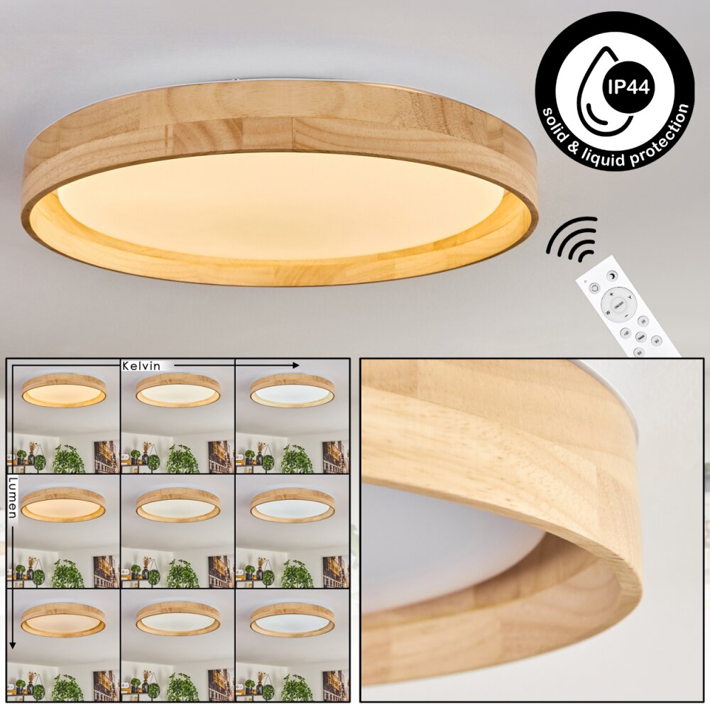 Tabernas Taklampa LED Naturfärger, Vit, 1-ljuskällor, Fjärrkontroll main product photo