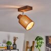 Kinnared Taklampa Krom, Mörkbrun, 1-ljuskällor