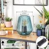 Telhais Bordslampa, Läslampa Blå, Svart, 1-ljuskällor
