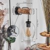 Vevino Vägglampa, Väggspotlight Naturfärger, Svart, 1-ljuskällor