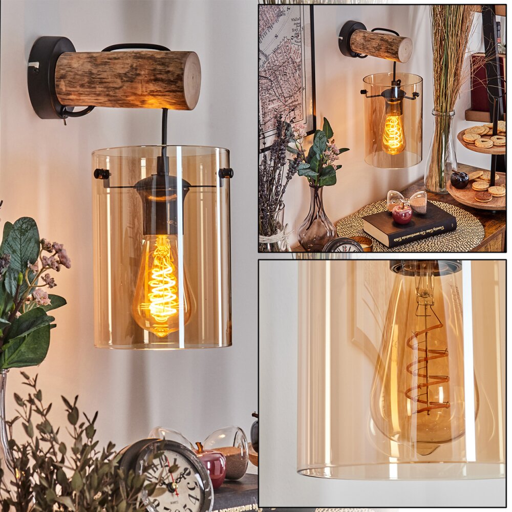 Parane Vägglampa, Väggspotlight Naturfärger, Svart, 1-ljuskällor main product photo