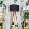 Bassagoda Golvlampa Naturfärger, Svart, 1-ljuskällor