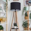 Bassagoda Golvlampa Naturfärger, Svart, 1-ljuskällor