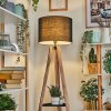 Bassagoda Golvlampa Naturfärger, Svart, 1-ljuskällor