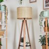 Sabadim Golvlampa Naturfärger, Svart, 1-ljuskällor