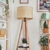 Sabadim Golvlampa Naturfärger, Svart, 1-ljuskällor