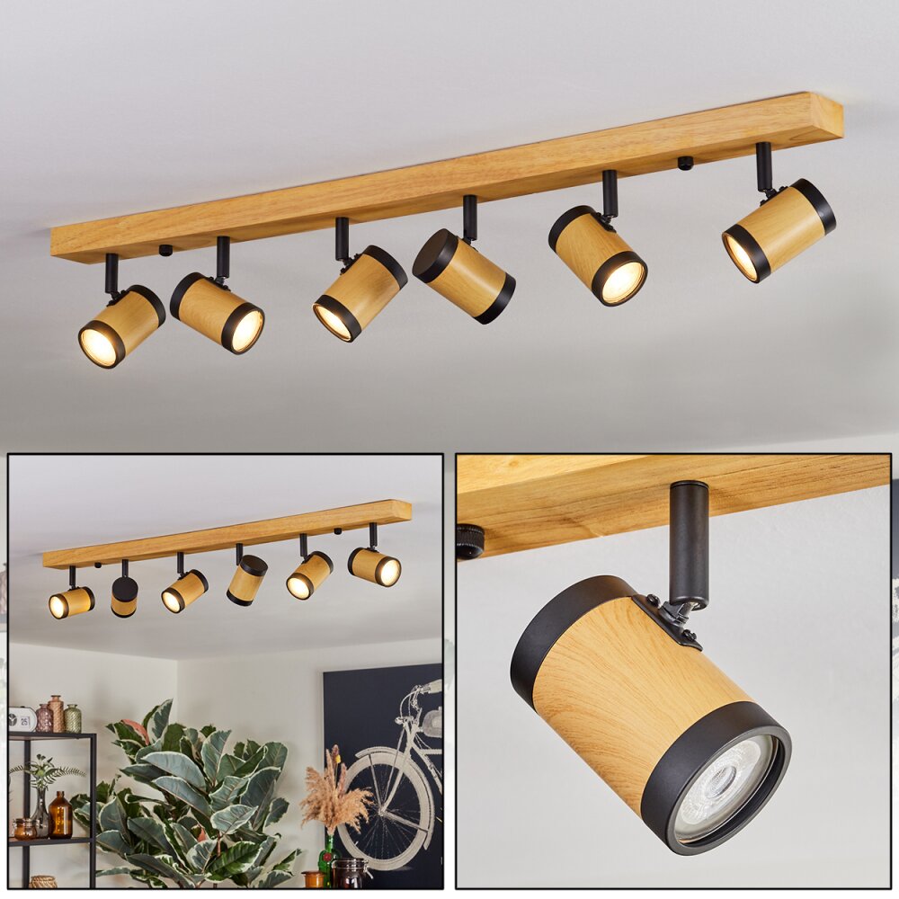 Martim Taklampa Naturfärger, Svart, 6-ljuskällor main product photo