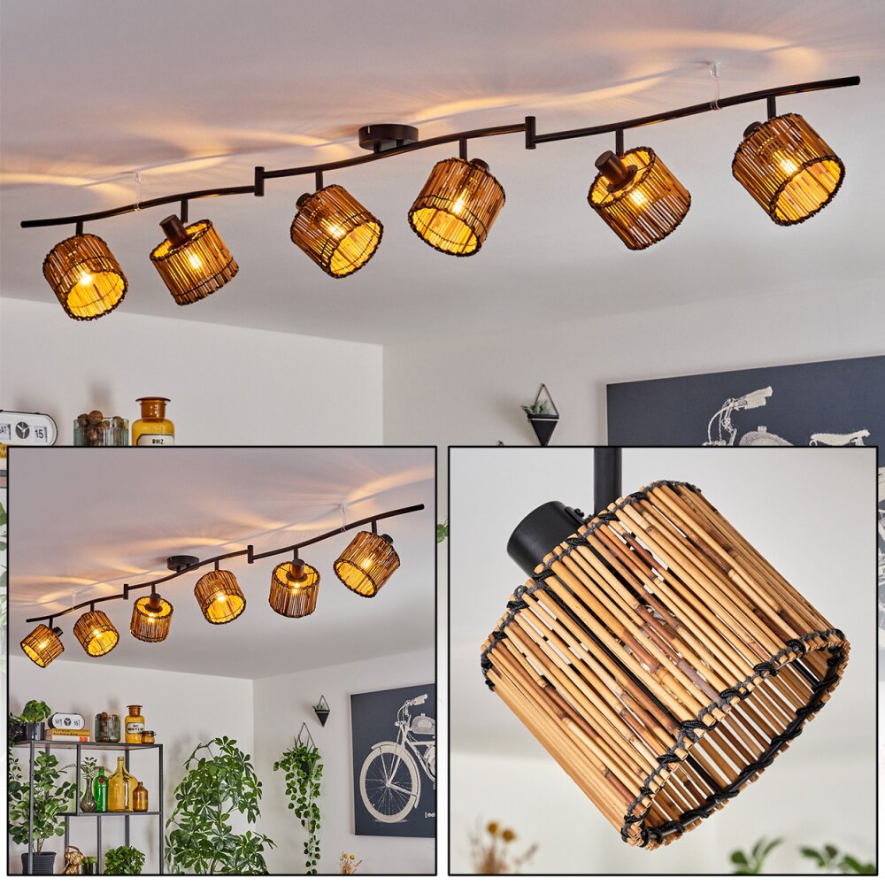 Cando Taklampa Svart, 6-ljuskällor main product photo