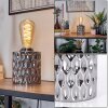 Sonhim Bordslampa Krom, Rökfärger, Svart, 1-ljuskällor