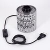 Sonhim Bordslampa Krom, Rökfärger, Svart, 1-ljuskällor