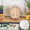 Malpica Bordslampa Beige, 1-ljuskällor
