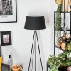 Bassagoda Golvlampa Svart, Vit, 1-ljuskällor
