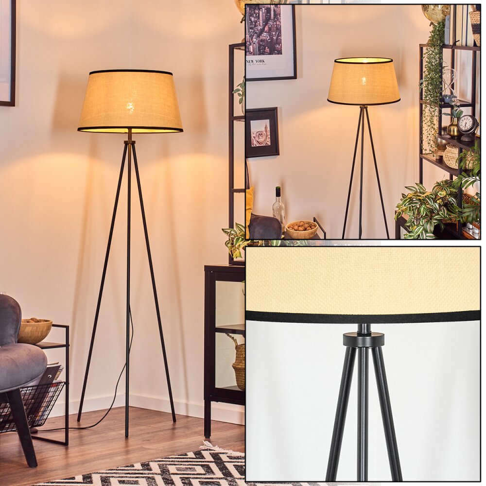 Chellas Golvlampa Beige, Svart, 1-ljuskällor main product photo