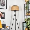 Ramila Golvlampa Naturfärger, Svart, 1-ljuskällor
