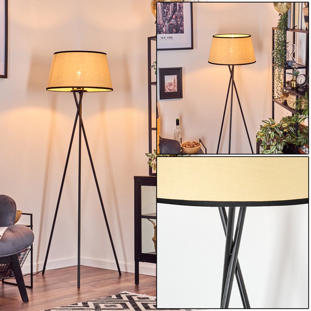 Chellas Golvlampa Beige, Svart, 1-ljuskällor main product photo