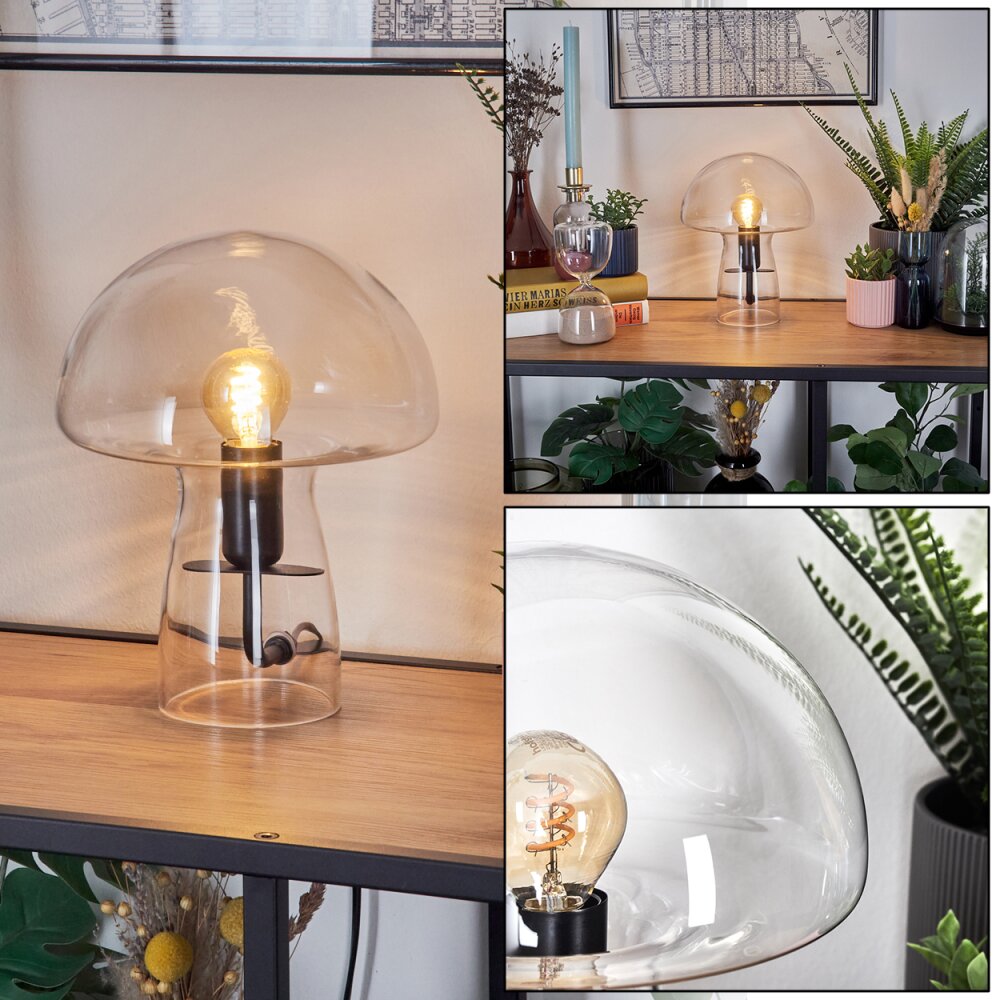 Svamputseende Almagre Bordslampa Svart, 1-ljuskällor main product photo