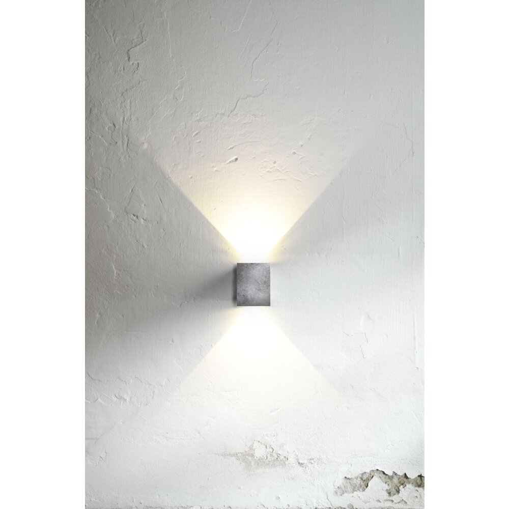 Nordlux KUBI Vägglampa LED Galvaniserad, 2-ljuskällor main product photo
