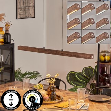 Carbellino Pendelbelysning Mörkbrun, Svart, 1-ljuskällor