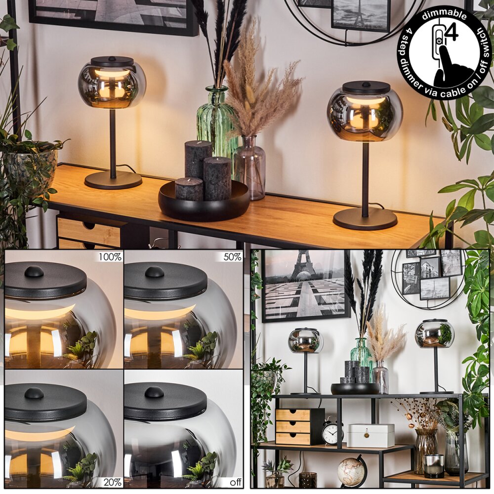 2-er Bordslampa, Läslampa LED Svart, 1-ljuskällor main product photo