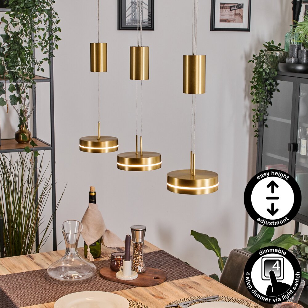 Dingersjo Pendellampa, Pendelbelysning LED Mässing, 3-ljuskällor main product photo