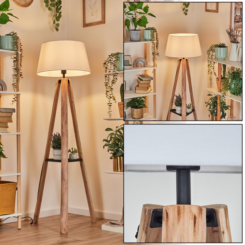 Bassagoda Golvlampa Naturfärger, Svart, 1-ljuskällor main product photo